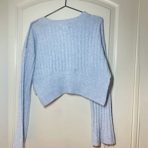 Urban Outfitters BDG Cardigan Sweater Wide Sleeves Blue Size Small - Picture 3 of 7